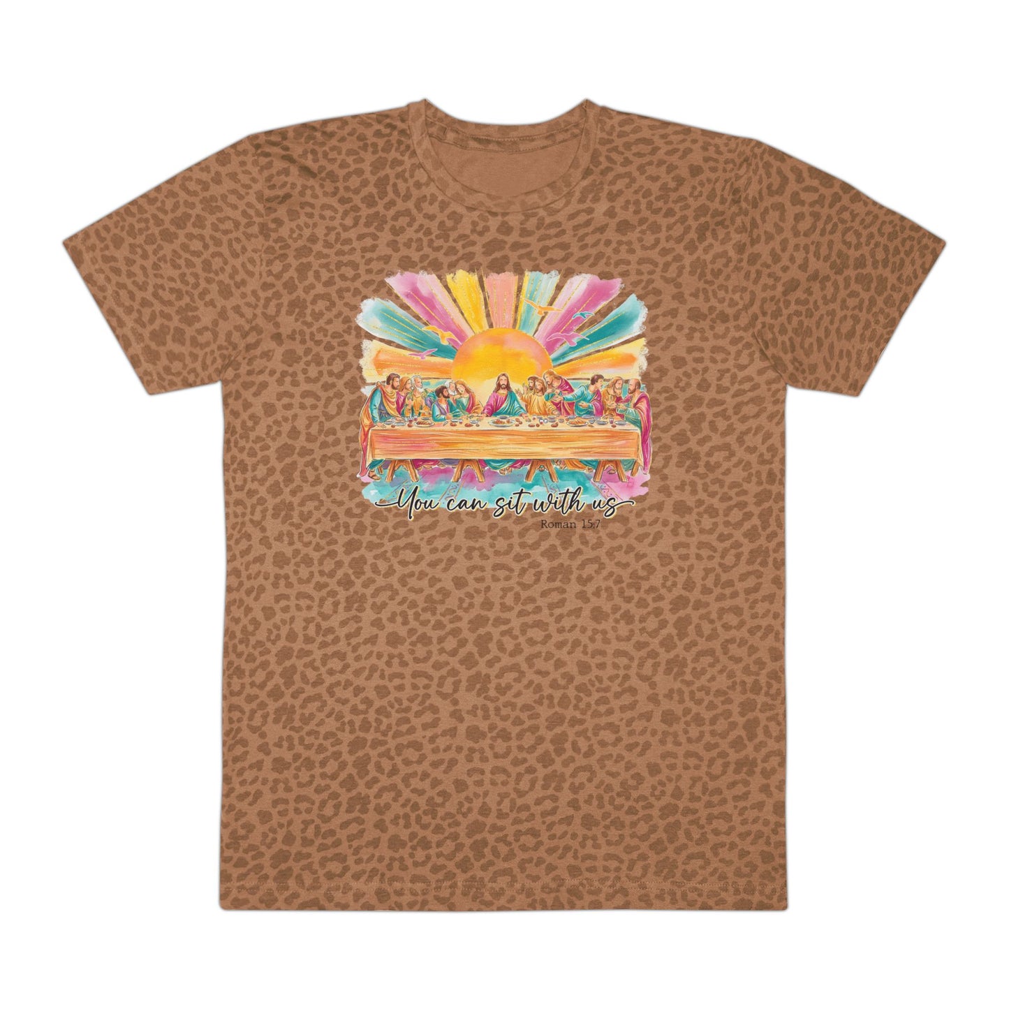 Sunset Surf Van T‑Shirt — Colorful Beach Sunrise Graphic Tee