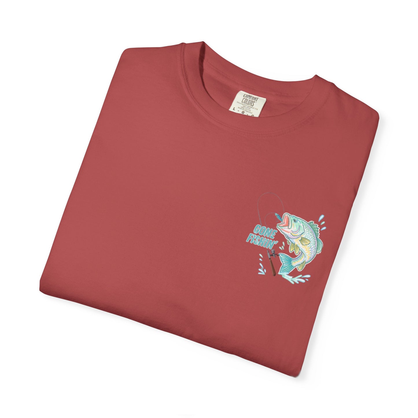 COMFORT COLORS - Catch me at the lake 2 side design tee