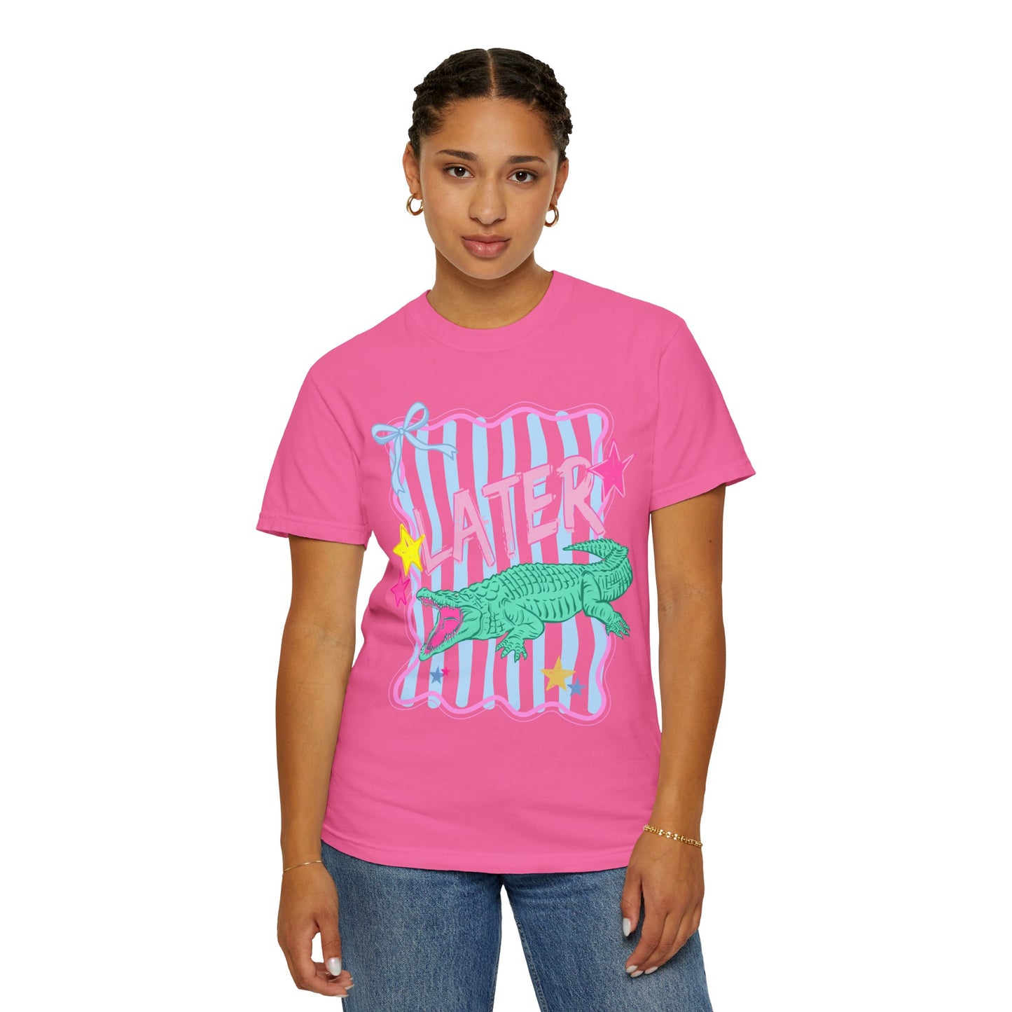 COMFORT COLORS - Later/Afterwhile Alligator T-Shirt — Retro Pastel Graphic Tee