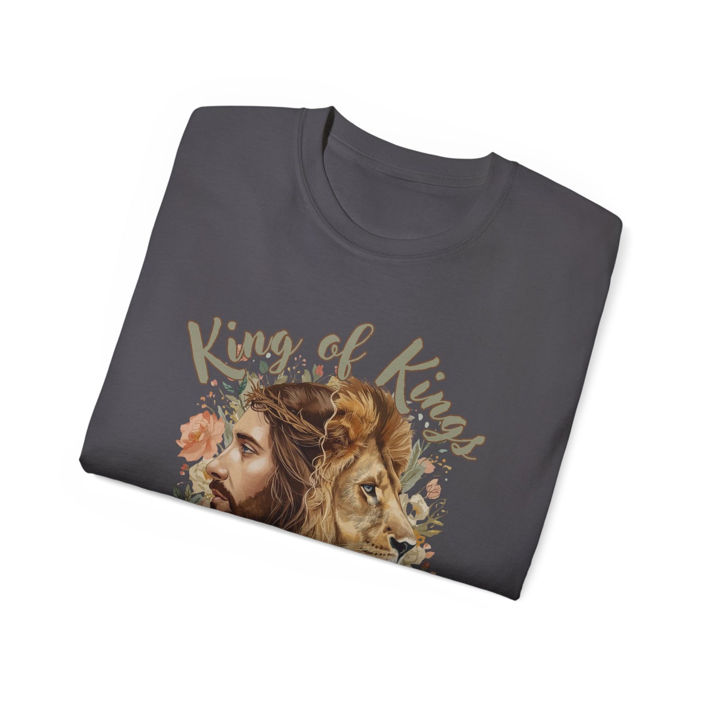 GILDAN - King of Kings Jesus & Lion T-Shirt — Faith Christian Tee