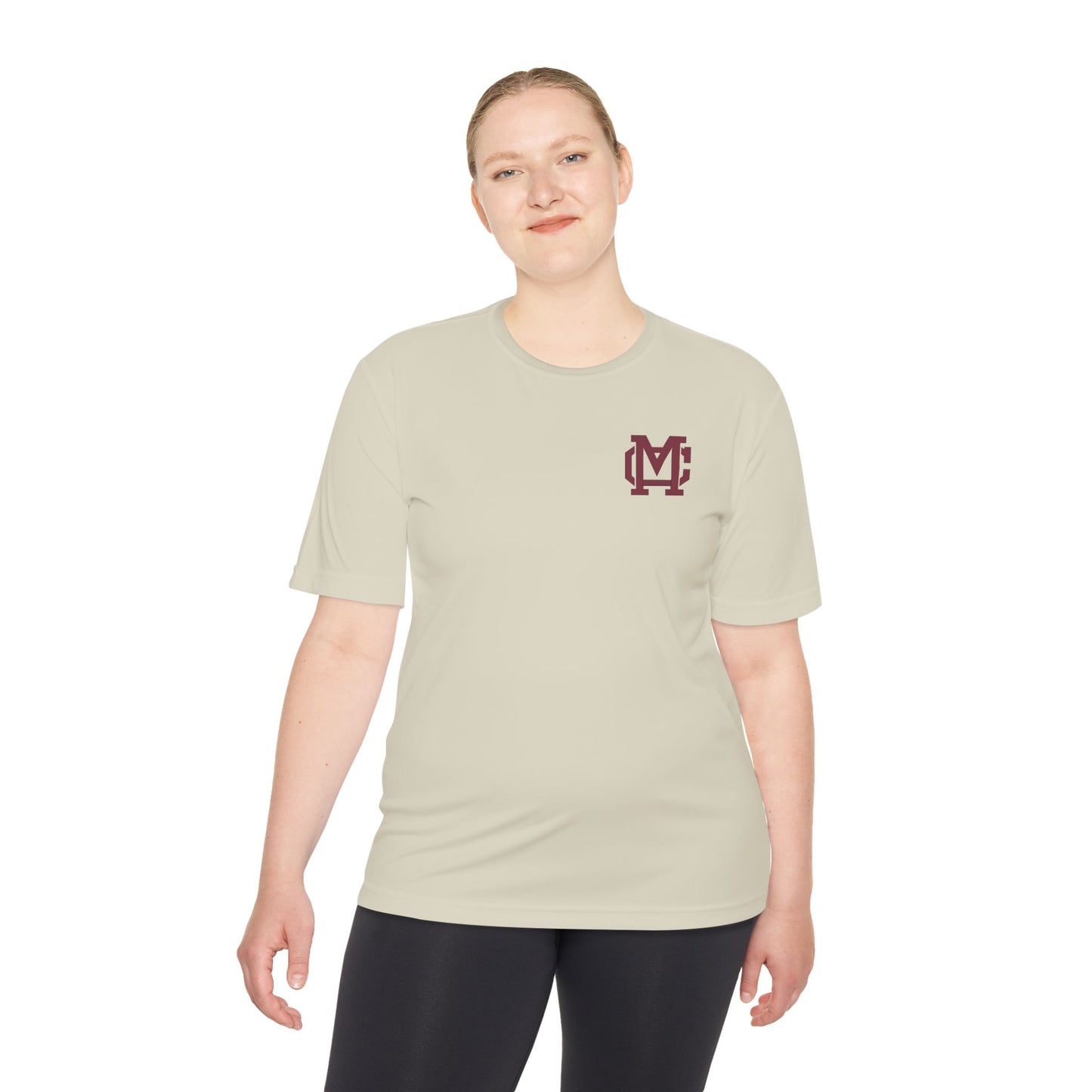 Moisture-Wicking Performance Tee with Maroon MC Chest Logo