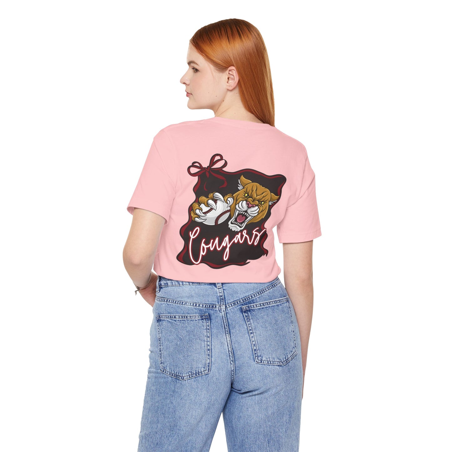 BELLA CANVAS - Cougars Mascot Tee — Cougar Panther School Spirit T‑Shirt (Emerson #29)