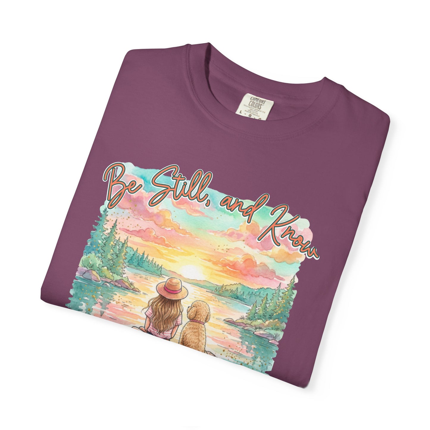 COMFORT COLORS - That I May Know T-Shirt — 'Be Still and Know' Scenic Faith Tee