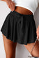 Light Green Drawstring Elastic Waistband Lined Tennis Skorts