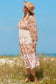 Khaki Plus Size Floral Tiered Ruffle Maxi Dress