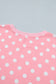 Green Polka Dot Oversized Top Drawstring Short Set