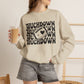 GILDAN -Touchdown Football Sweatshirt — Retro 'TOUCHDOWN' Graphic Crewneck