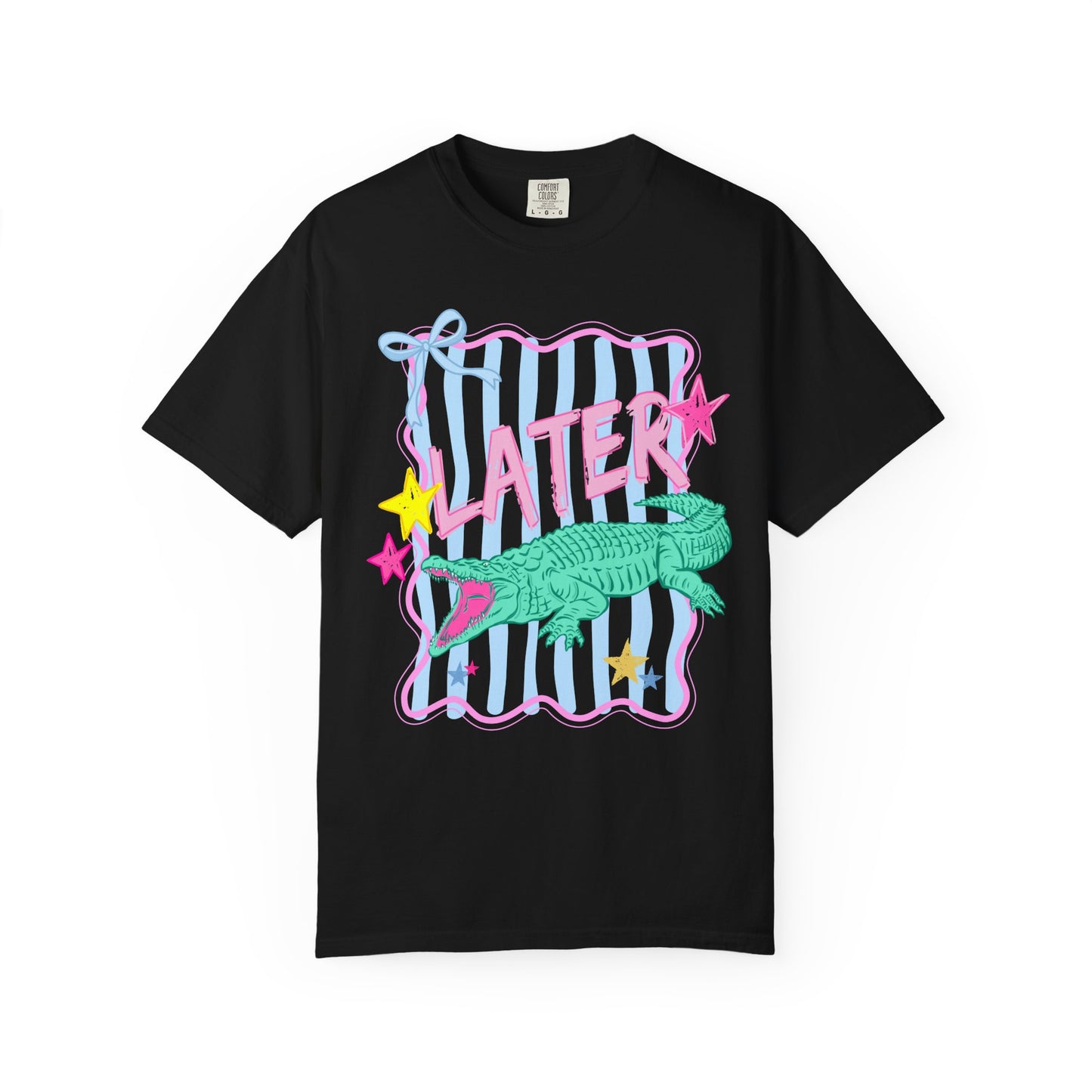 COMFORT COLORS - After While Crocodile T-Shirt — Pastel Retro Graphic Tee