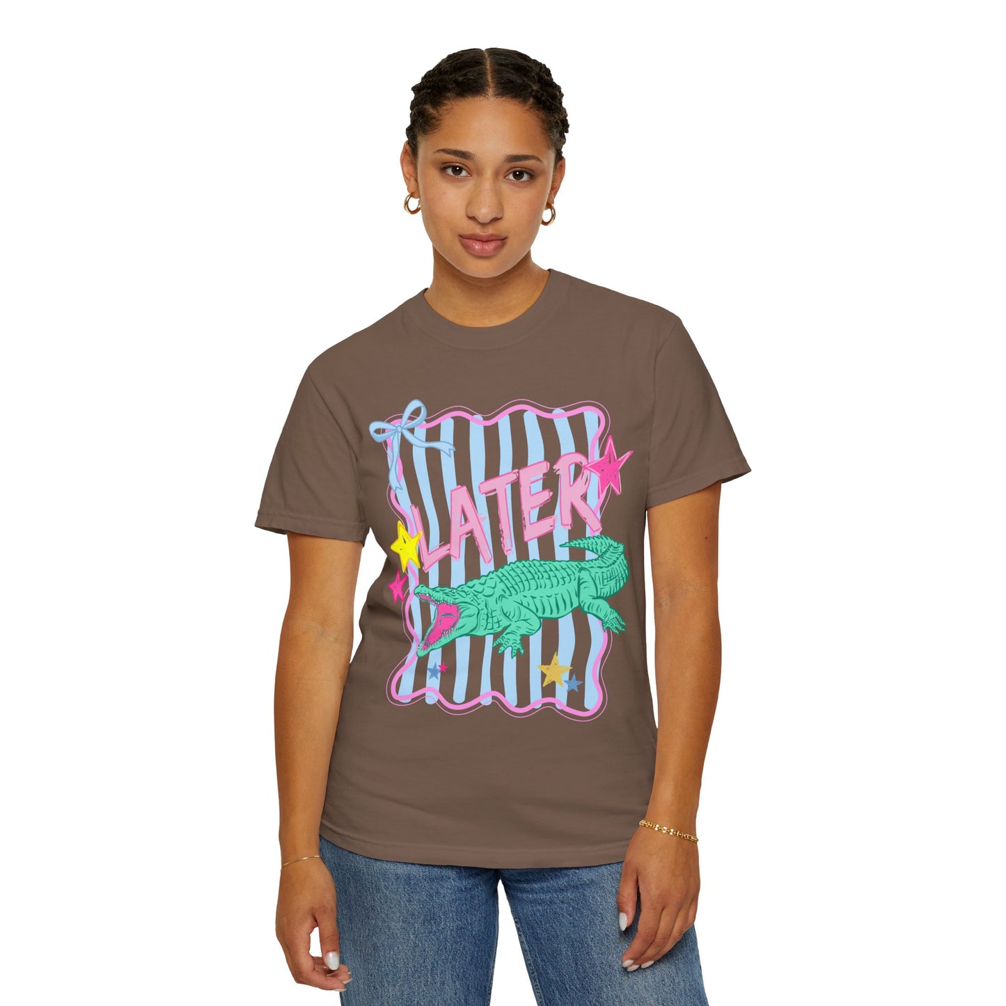COMFORT  COLORS - Later/Afterwhile Alligator T-Shirt — Retro Pastel Graphic Tee