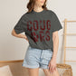 COMFORT COLORS - Cougars Distressed Paw T-Shirt