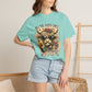 COMFORT COLORS - Cow Graphic T-Shirt — "All the Good Ones Are a Little Crazy" Floral Sunflower Design
