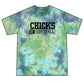 Softball Chicks Tie-Dye T-Shirt — Lime Crystal Dye