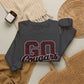 Crewneck Sweatshirt — "Go Cougars" Leopard Varsity School Spirit