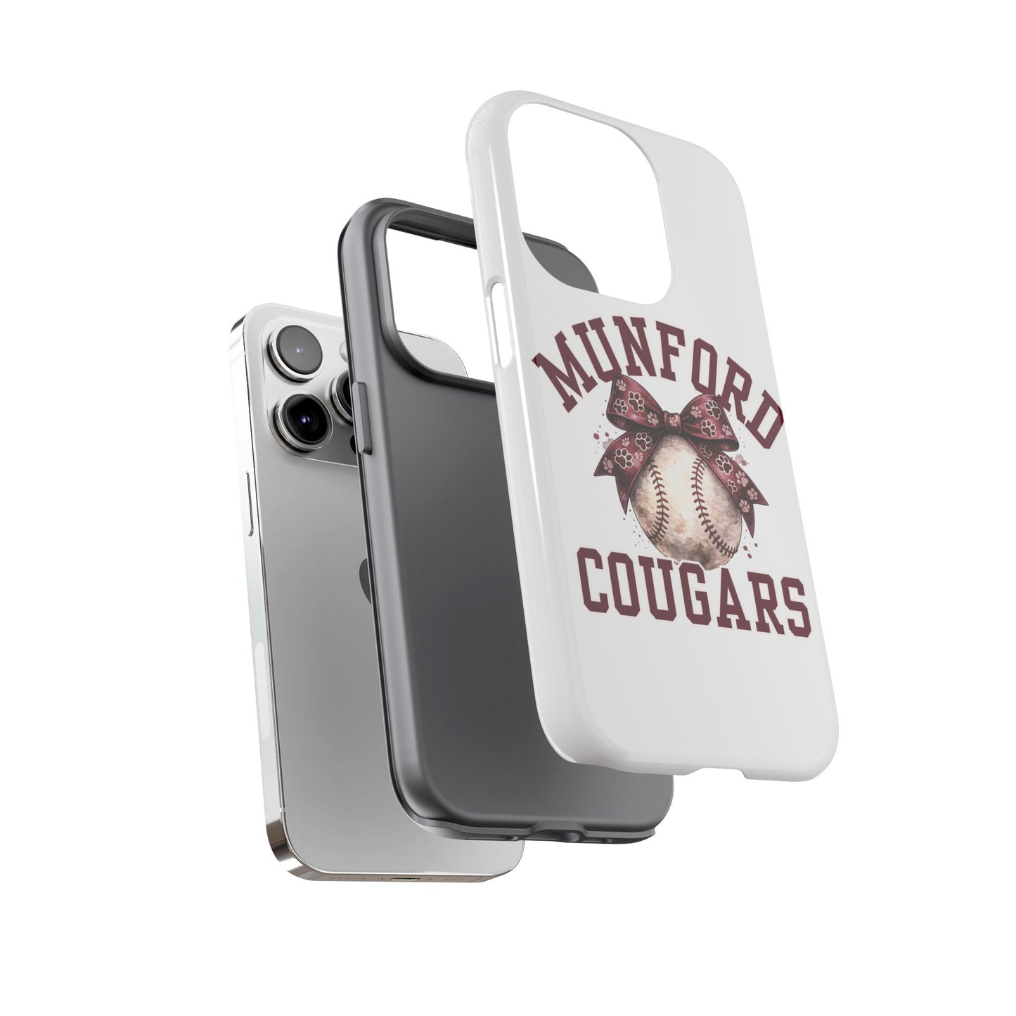 *** NEED TO PERSONALIZE THIS ? - DO NOT PURCHASE THIS ITEM - EMAIL ME @REFININGFAITHCOMPANY@GMAIL.COM - Munford Cougars Baseball Phone Case - Tough Cases Sports Team Phone Cover