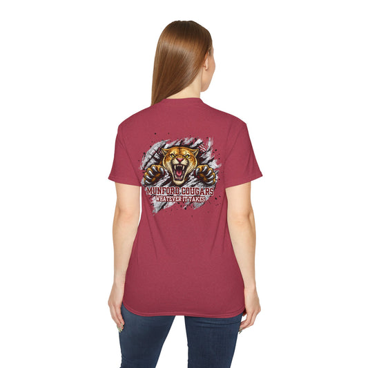 Munford Cougars Roaring Mascot T-Shirt — School Spirit Tee
