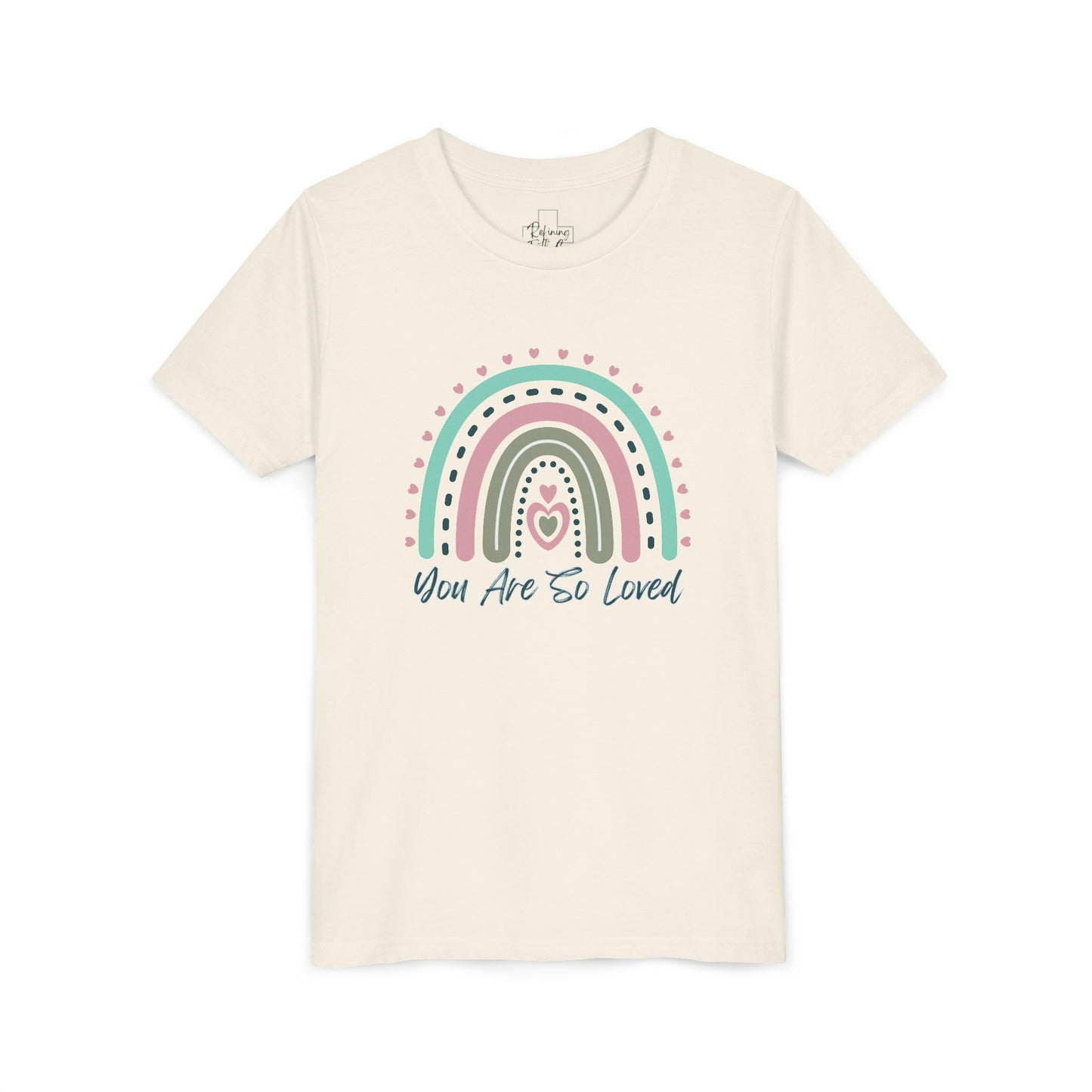 BELLA CANVAS-Youth Tee — Pastel Rainbow “You Are So Loved” Kids T‑Shirt