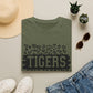 GILDAN - Tigers Leopard Print Tee — Athletic Mascot Team Shirt