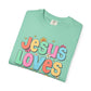 COMFORT COLORS - Jesus Loves Me T-Shirt — Colorful Retro Kids/Youth Faith Tee