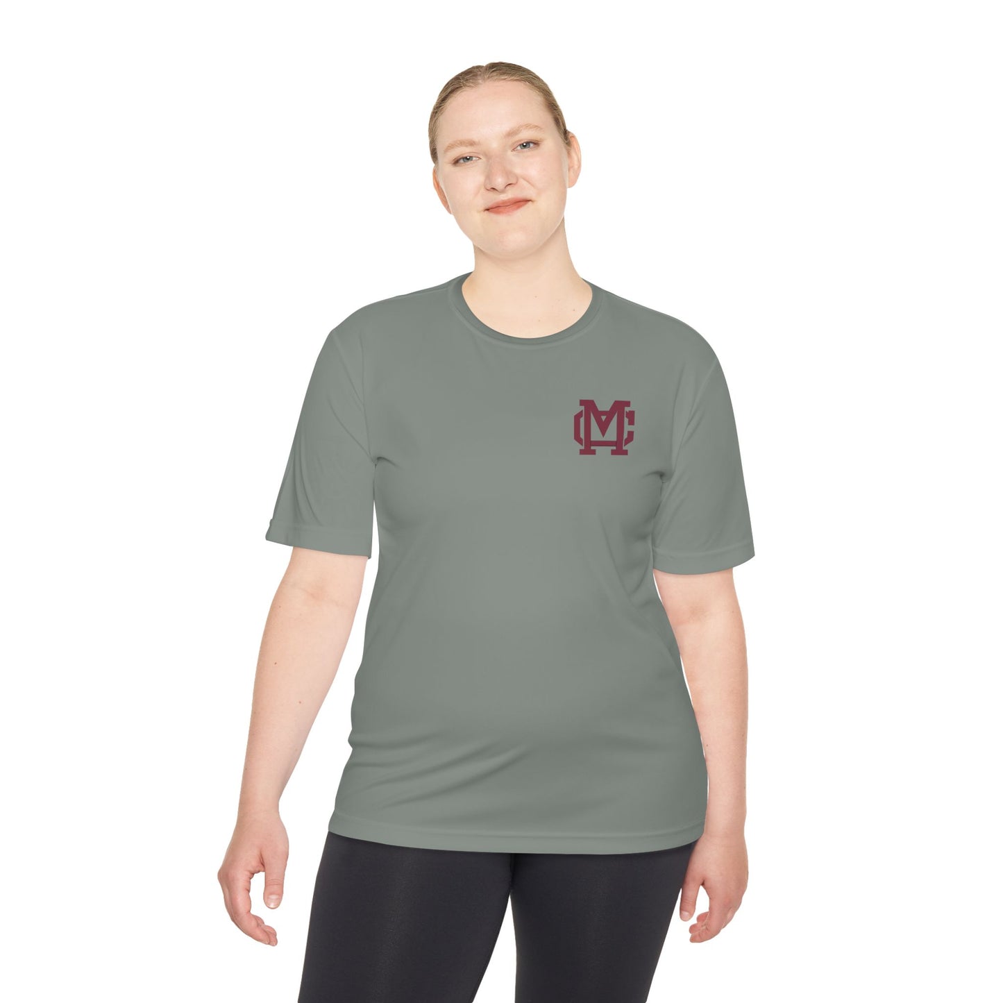 Moisture-Wicking Performance Tee with Maroon MC Chest Logo