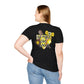 Softball T-Shirt — "No Place Like Home" Yellow Glove & Bat Design