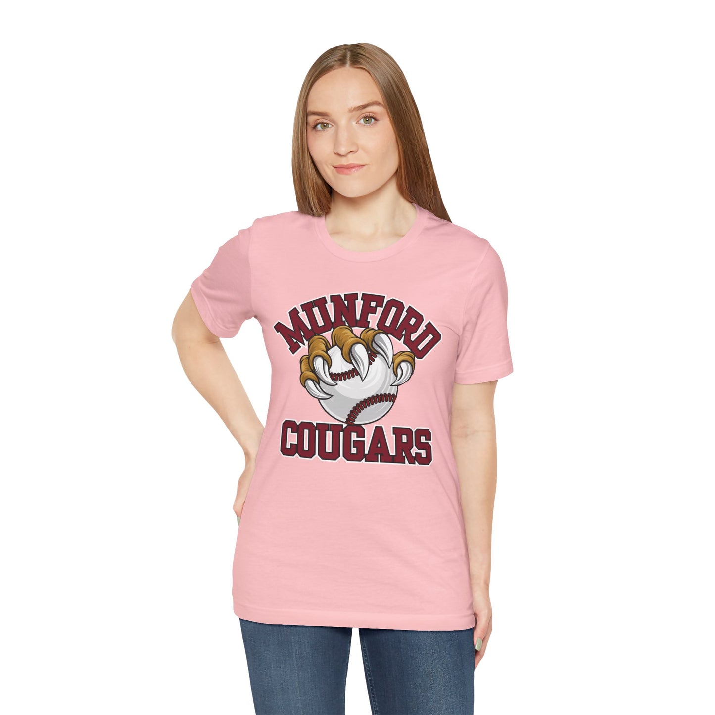 Munford Cougars Baseball T-Shirt — Claw & Ball School Spirit Tee
