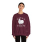 HE LEFT THE 99 WHITE FONT ADULT SWEATSHIRT