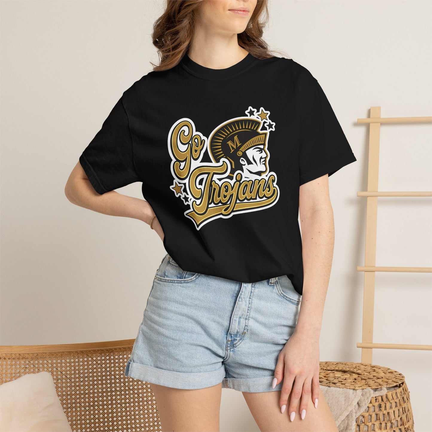 ** SPECIAL ORDER - RHONDA FREEMAN ** Go Trojans Retro Logo T-Shirt