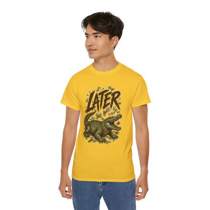 Later T‑Rex Graphic Tee — Retro Dinosaur Shirt