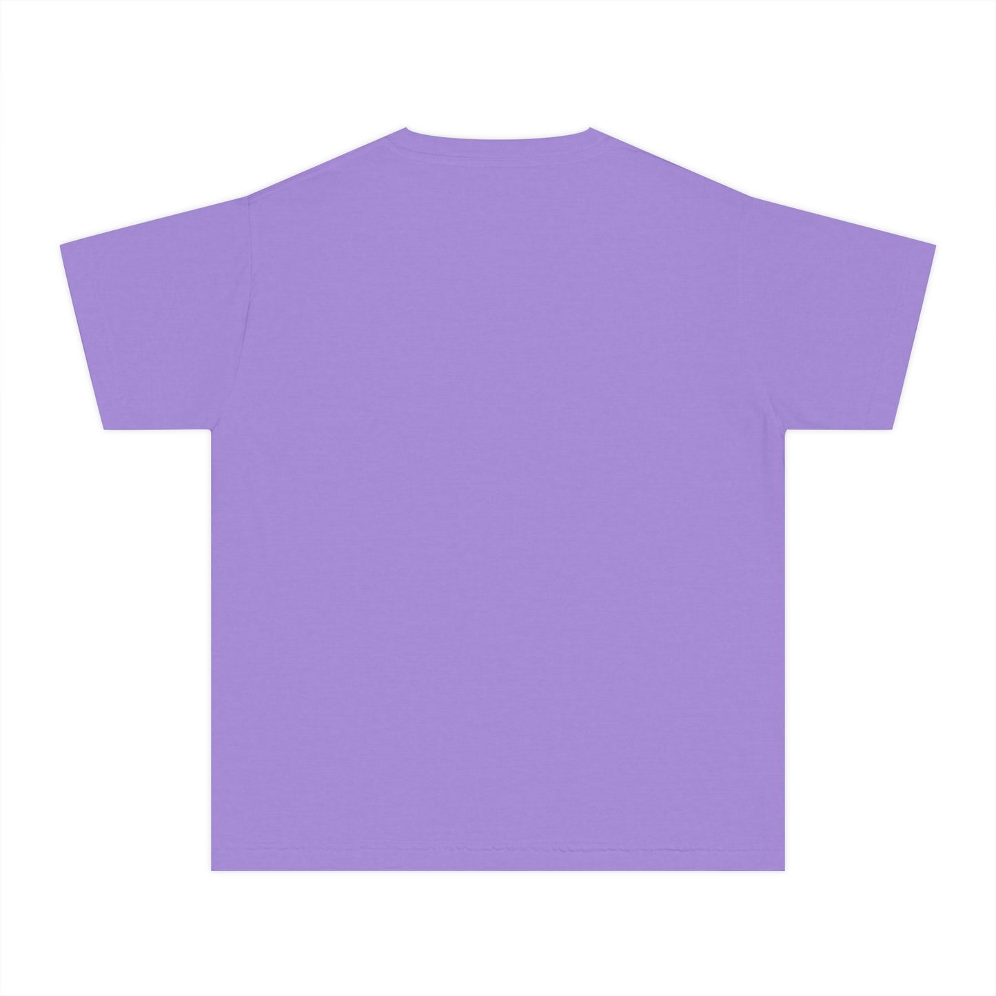 COMFORT COLORS - Easter Floral Bunny Youth Tee — 'Because He Lives'