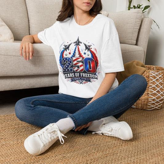 GILDAN - 250 Years of Freedom T-Shirt — Patriotic Jet Tribute