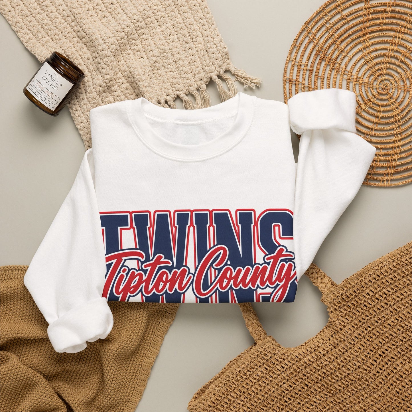 GILDAN - Crewneck Sweatshirt - Tipton County Twins Retro Logo