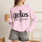 GILDAN - Jesus Crown of Thorns Crewneck Sweatshirt — "The Way · The Truth · The Life"