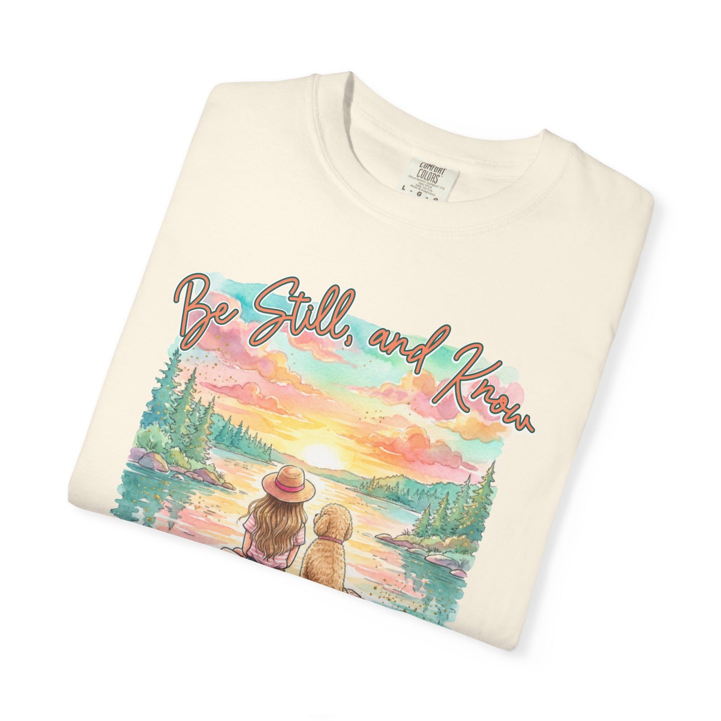 COMFORT COLORS - That I May Know T-Shirt — 'Be Still and Know' Scenic Faith Tee