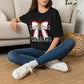 GILDAN - Cougars Bow Baseball T-Shirt — Cheer Team Spirit Tee