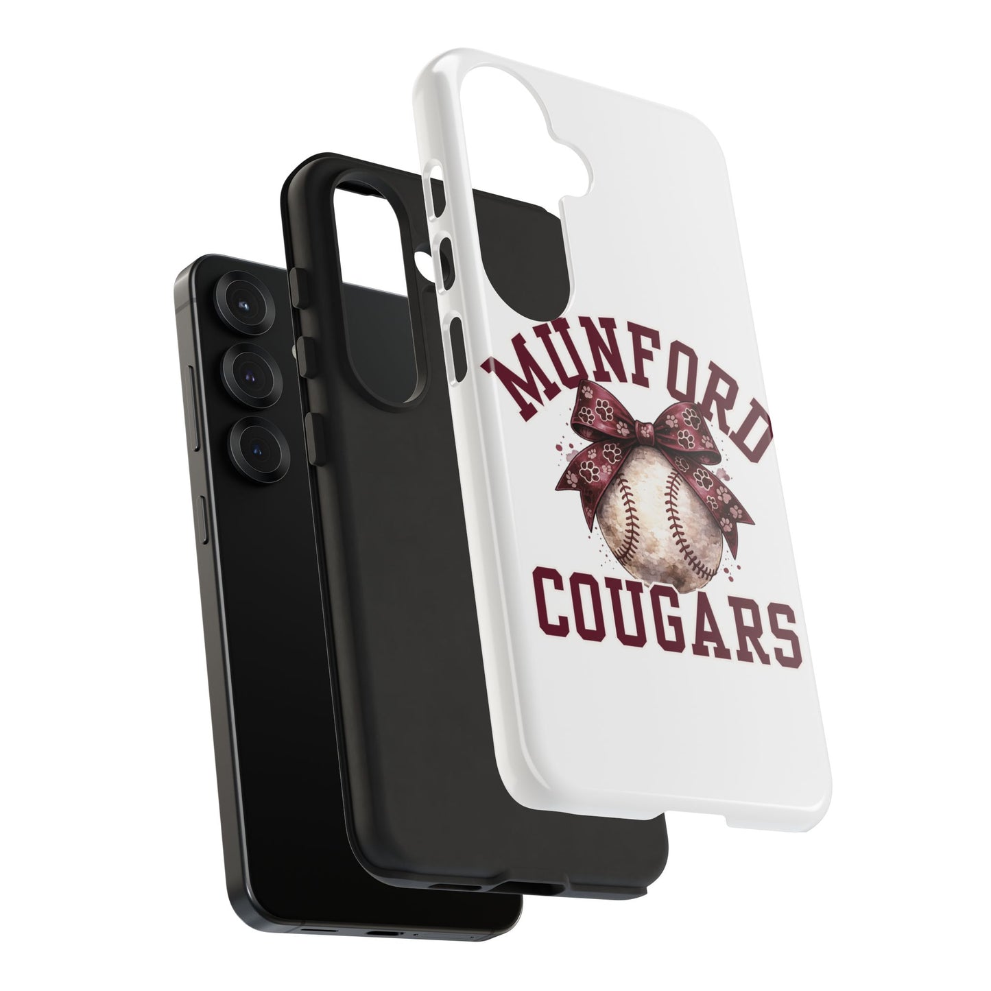 *** NEED TO PERSONALIZE THIS ? - DO NOT PURCHASE THIS ITEM - EMAIL ME @REFININGFAITHCOMPANY@GMAIL.COM - Munford Cougars Baseball Phone Case - Tough Cases Sports Team Phone Cover