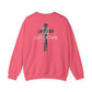 GILDAN - GET DOWN IN THE GOSPEL ADULT SWEATSHIRT GRAY CAMO CROSS