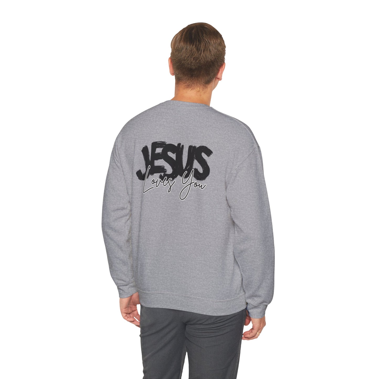 JESUS LOVES YOU NEUTRAL ADULT SWEATSHIRT