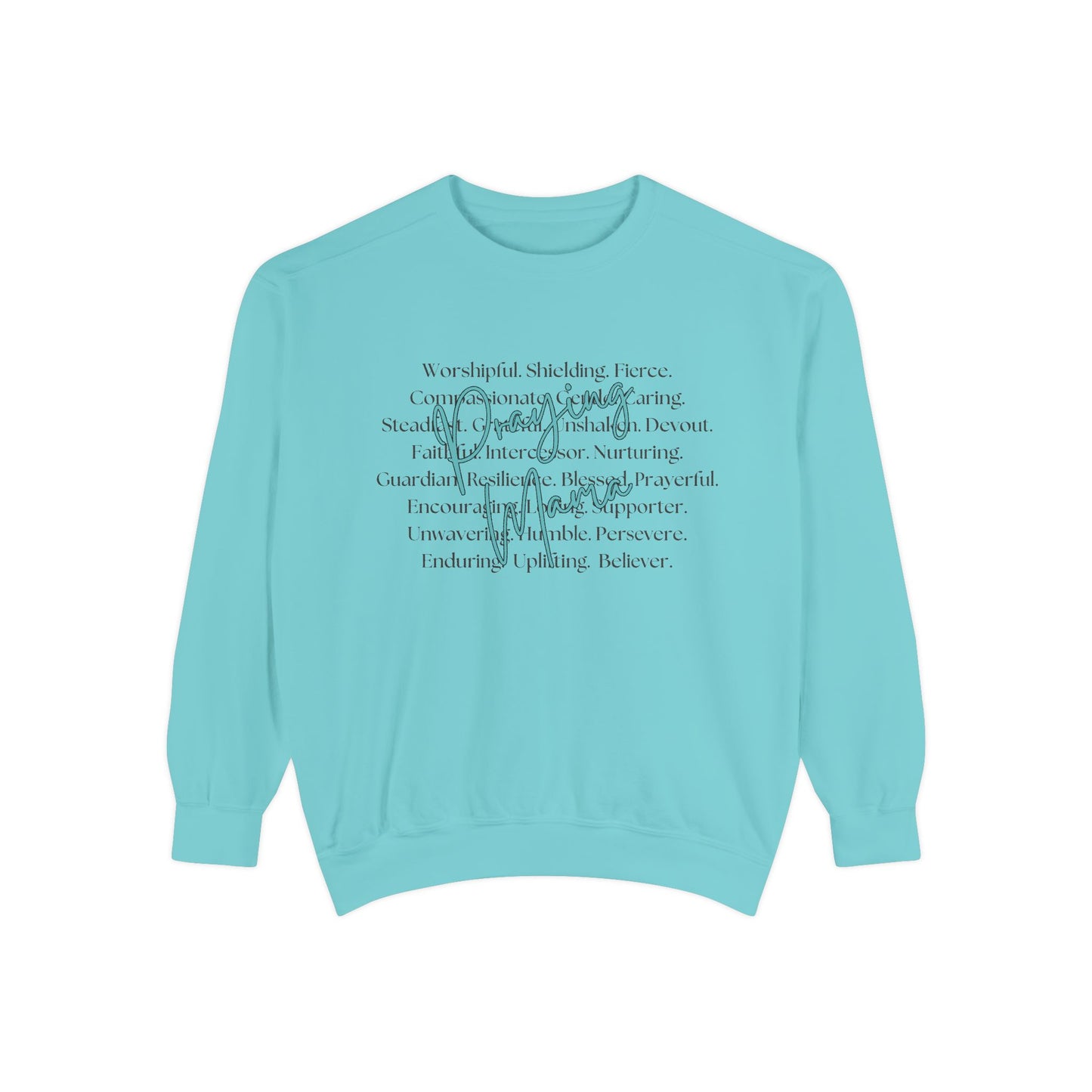 COMFORT COLORS - Peace Script Sweatshirt — Inspirational 'Peace' Typography Crewneck