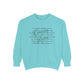 COMFORT COLORS - Peace Script Sweatshirt — Inspirational 'Peace' Typography Crewneck