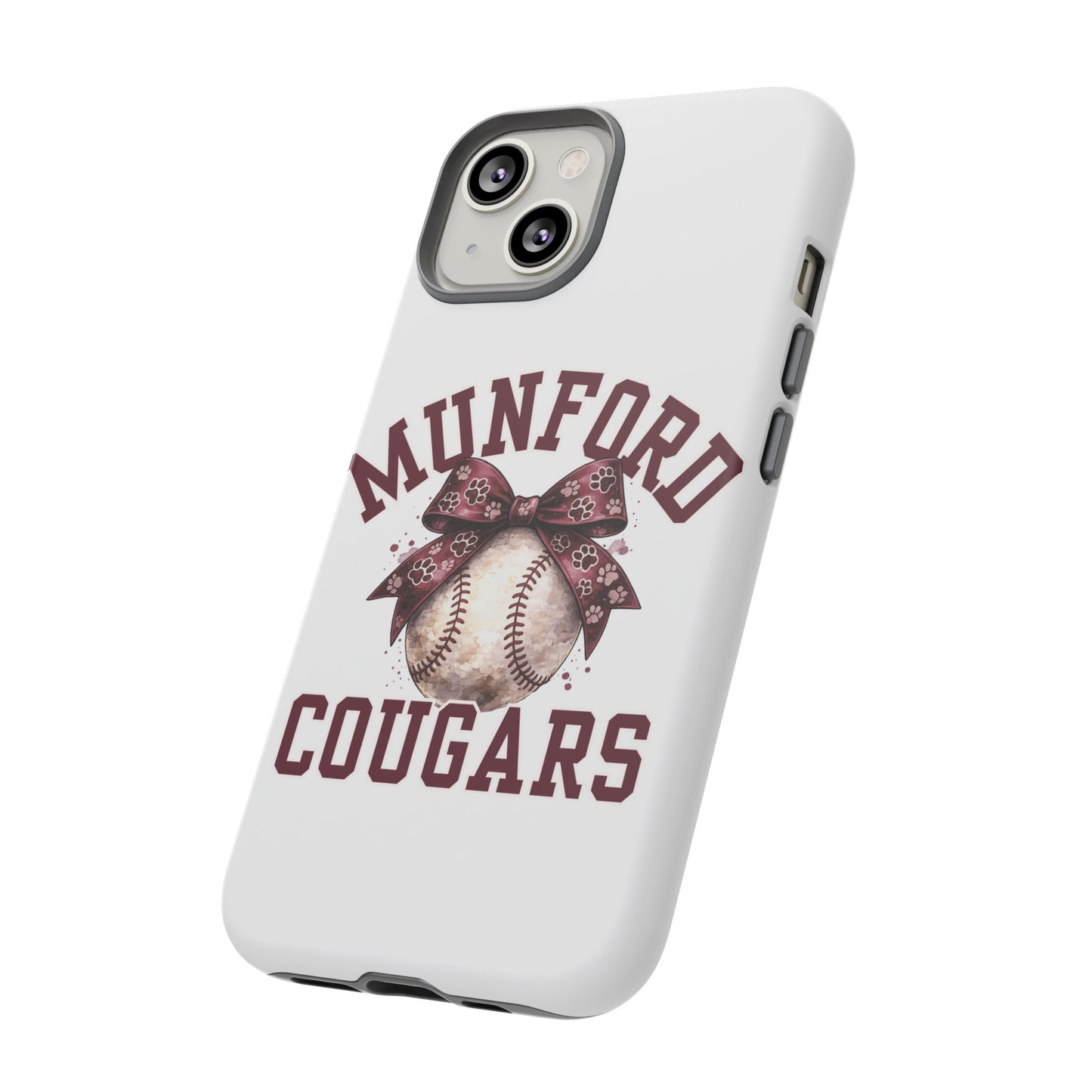 *** NEED TO PERSONALIZE THIS ? - DO NOT PURCHASE THIS ITEM - EMAIL ME @REFININGFAITHCOMPANY@GMAIL.COM - Munford Cougars Baseball Phone Case - Tough Cases Sports Team Phone Cover
