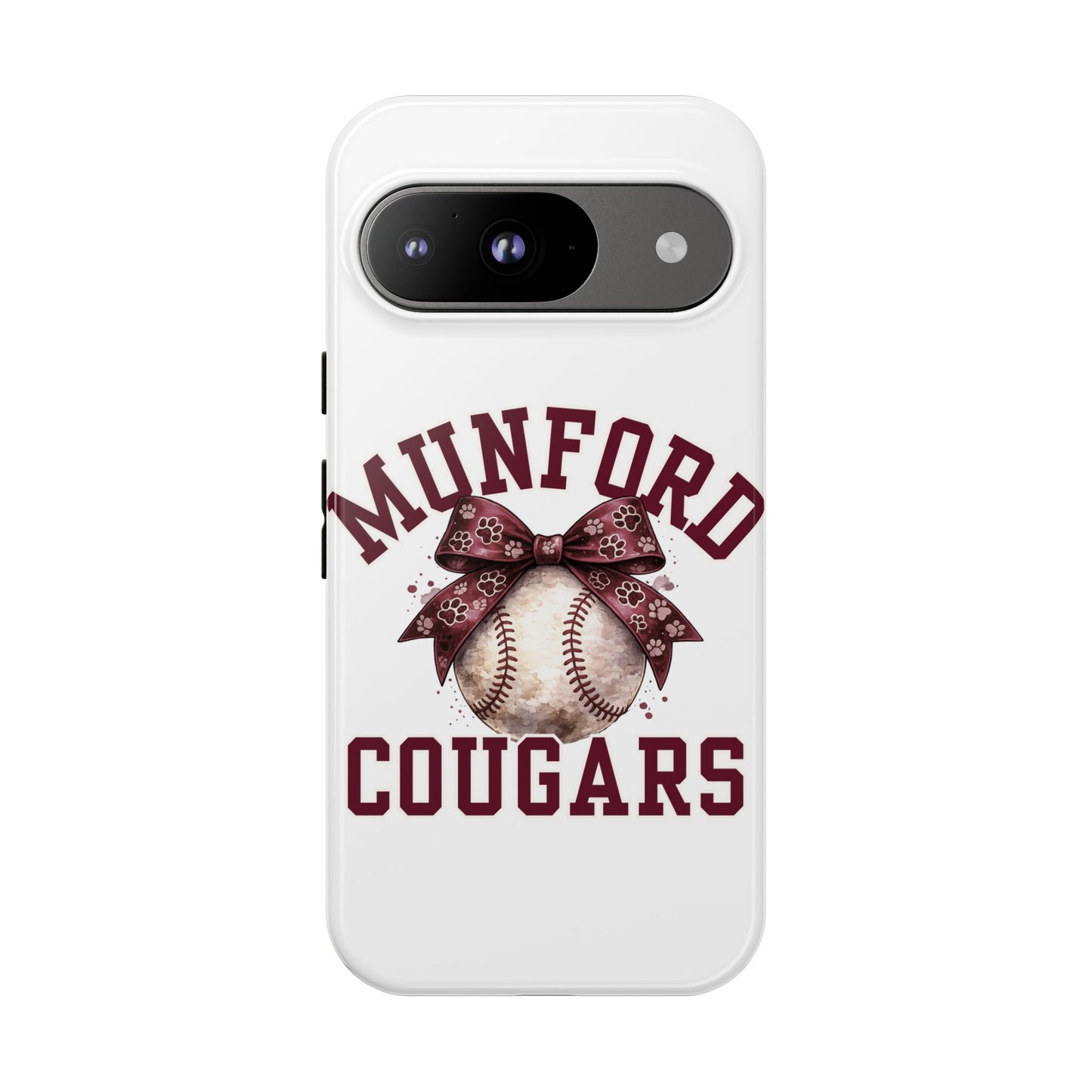 *** NEED TO PERSONALIZE THIS ? - DO NOT PURCHASE THIS ITEM - EMAIL ME @REFININGFAITHCOMPANY@GMAIL.COM - Munford Cougars Baseball Phone Case - Tough Cases Sports Team Phone Cover