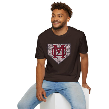 GILDAN - Home Plate Monogram T-Shirt — Camouflage Baseball Logo Tee