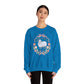 HE LEFT THE 99 WITH RIBBON FRAME ADULT SWEATSHIRT - FRONT AND BACK PRINT