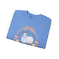 HE LEFT THE 99 WITH RIBBON FRAME ADULT SWEATSHIRT - FRONT AND BACK PRINT