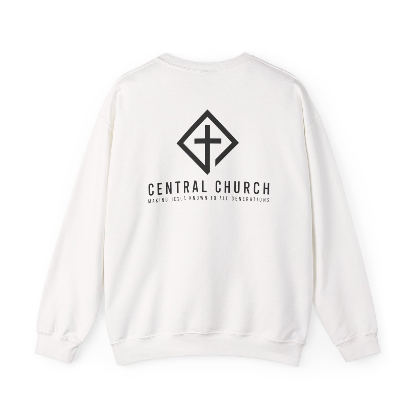 CENTRAL BAPTIST BLACK FONT ADULT SWEATSHIRT