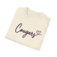 GILDAN - Cougars Script T-Shirt — Retro Pink Heart Team Tee