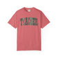 COMFORT COLORS - Teacher Graphic T-Shirt — Floral Pattern "TEACHER" Tee
