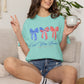 God Bless America Patriotic T-Shirt — Red, White & Blue Bow Design