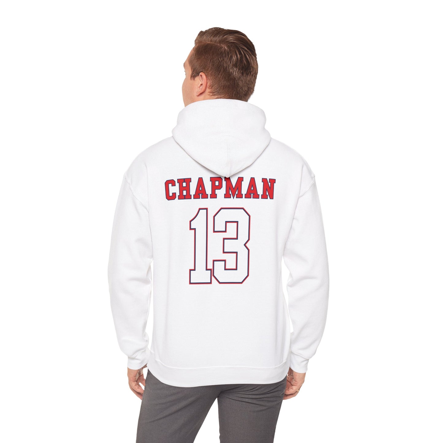 Twins Baseball Hoodie — Tipton County Team Logo & Custom Number (Chapman 13)