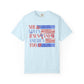 COMFORT COLORS - She Loves Jesus and America Too T-Shirt — Patriotic Christian Tee for Women (July 4th)